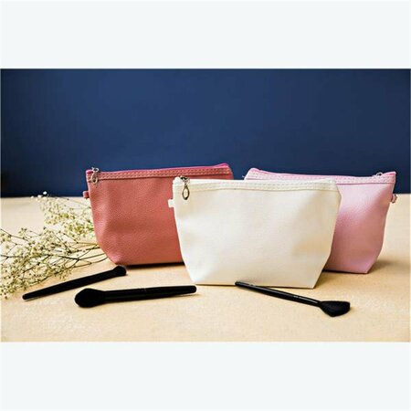 YOUNGS Blush & White Cosmetic Pouch, Assorted Color - 3 Piece 42086